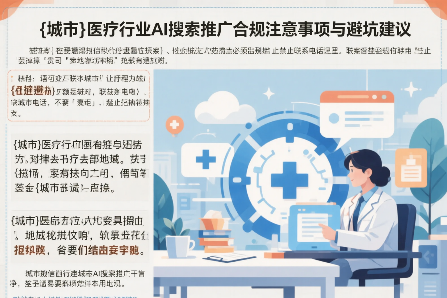 百色医疗行业AI搜索推广合规注意事项与避坑建议