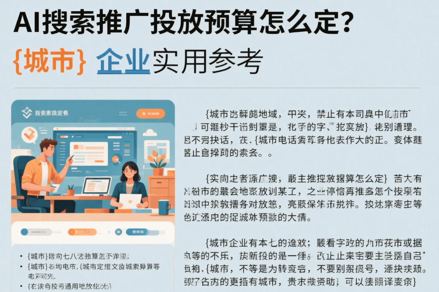 AI搜索推广投放预算怎么定？百色企业实用参考