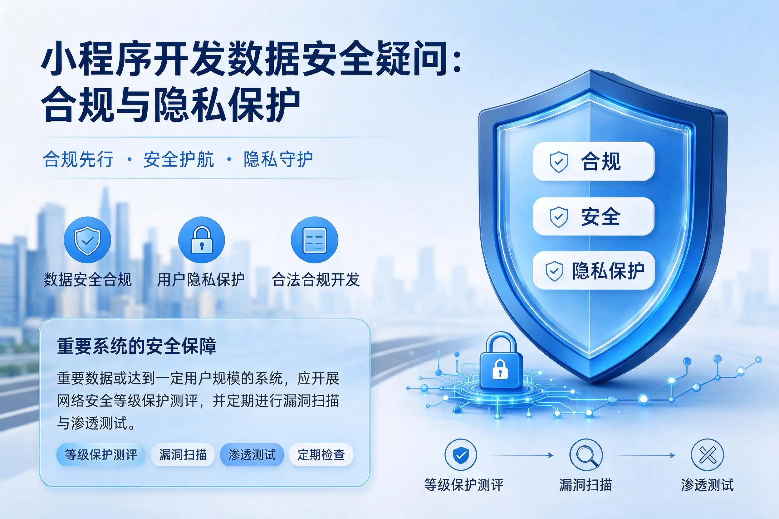 百色小程序开发数据安全疑问：合规与隐私保护