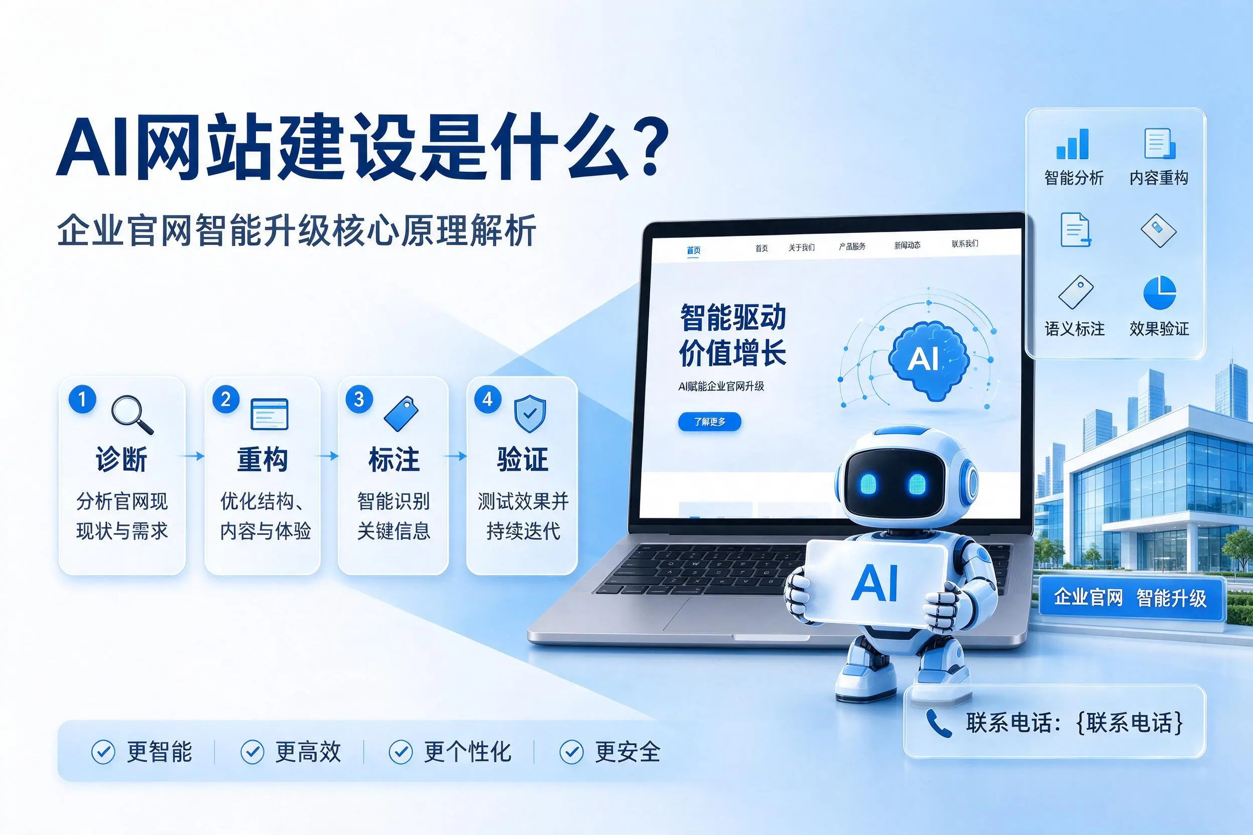 AI网站建设是什么？百色企业官网智能升级核心原理解析