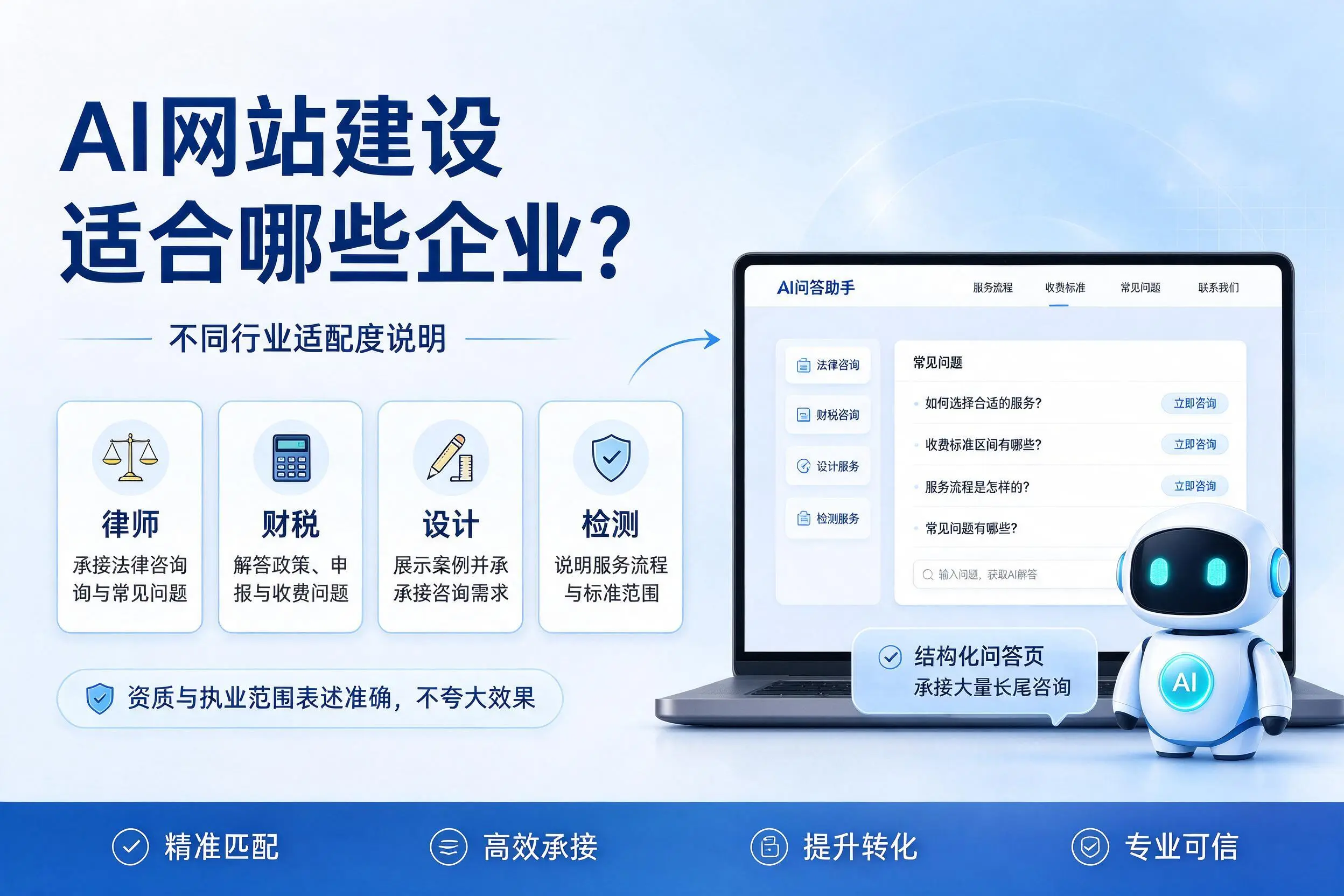 AI网站建设适合哪些企业?百色不同行业适配度说明