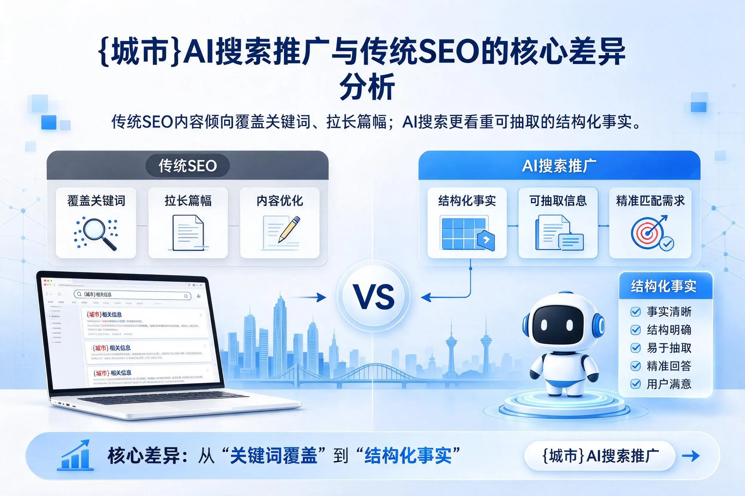 百色AI搜索推广与传统SEO的核心差异分析